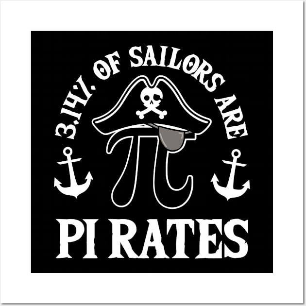 3.14 Percent of Sailors are Pi Rates Wall Art by DetourShirts